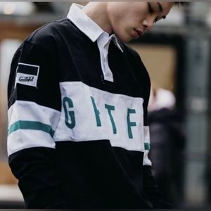 Grateful apparel state of mind corona rugby polo shirt size Small